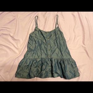 Tank top button detailing